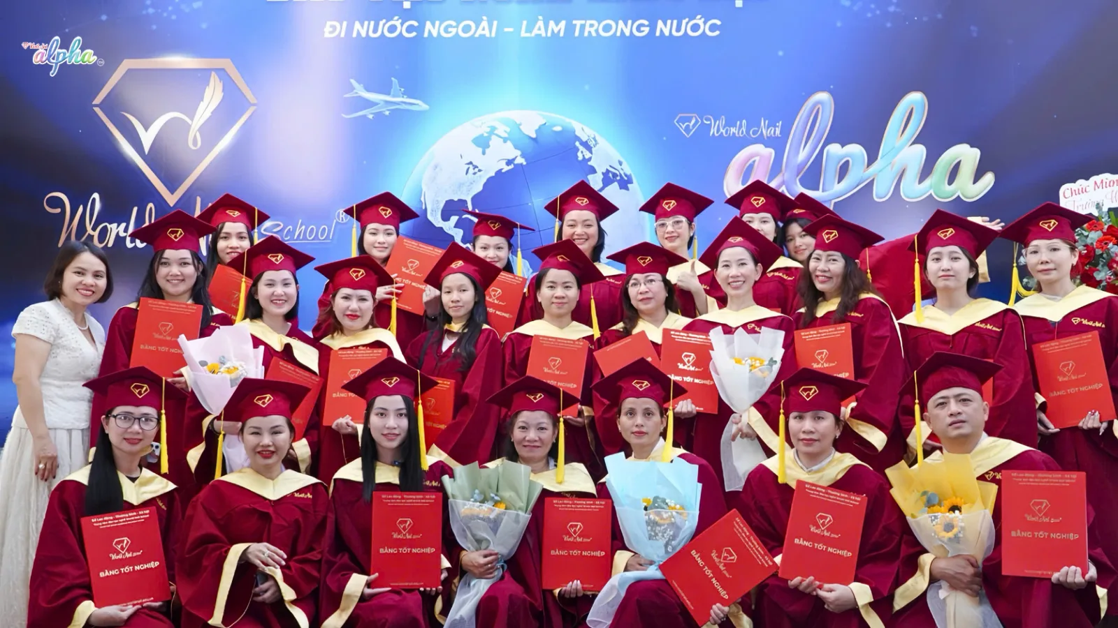 Lễ tốt nghiệp tại World Nail Alpha