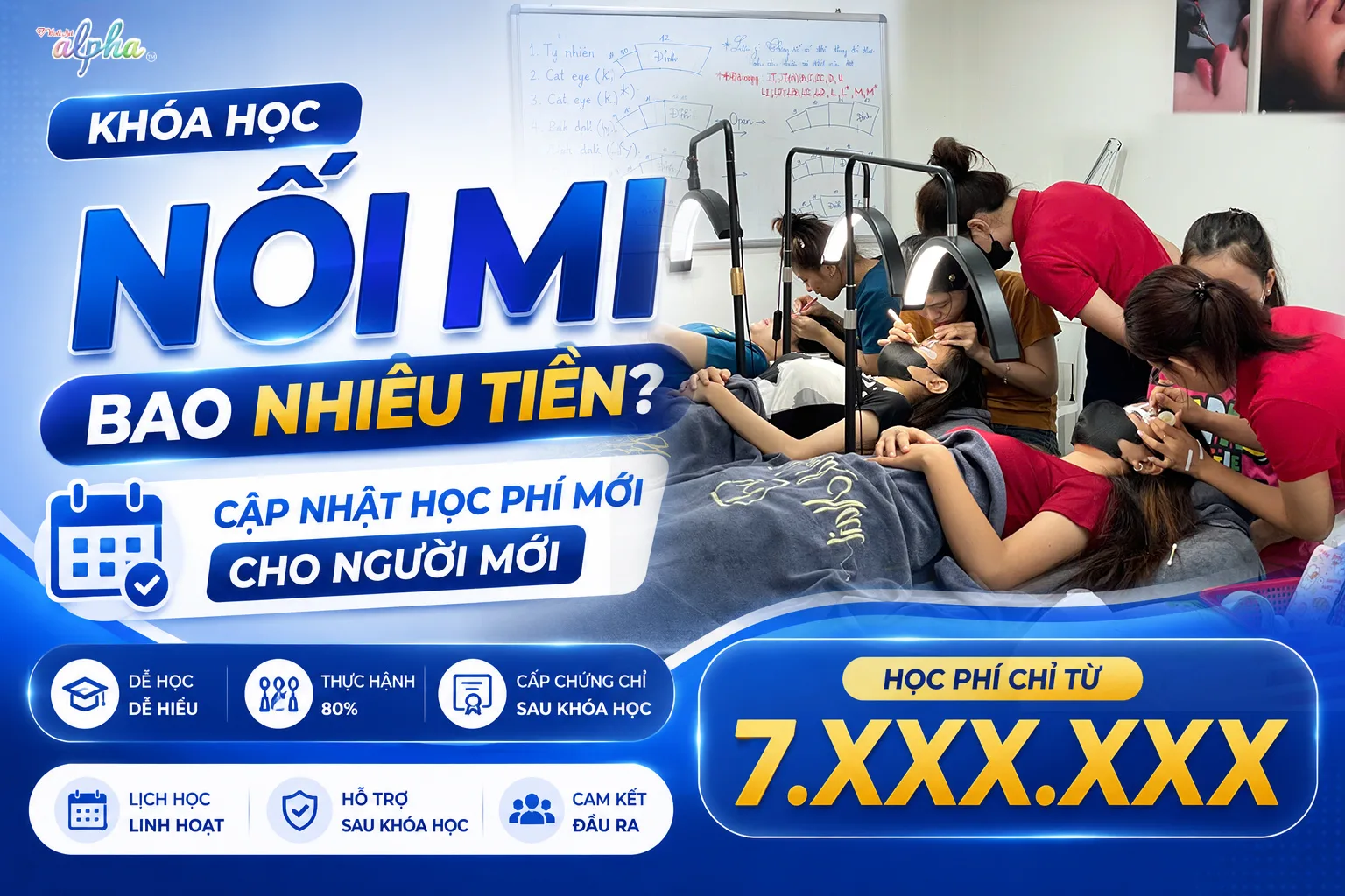 Khóa học nối mi tại World Nail Alpha