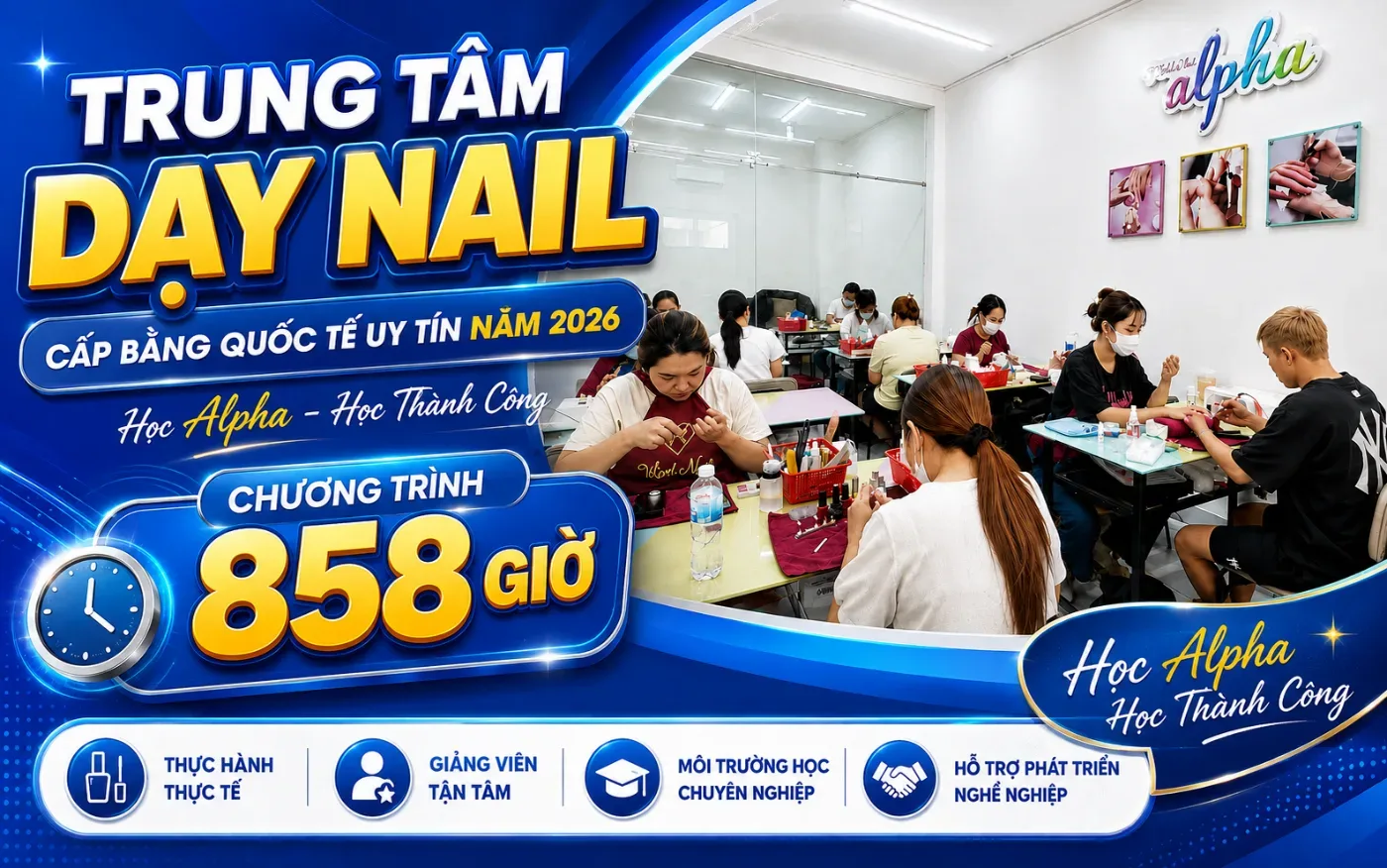 Trung Tâm Dạy Nail Cấp Bằng Quốc Tế Năm 2026