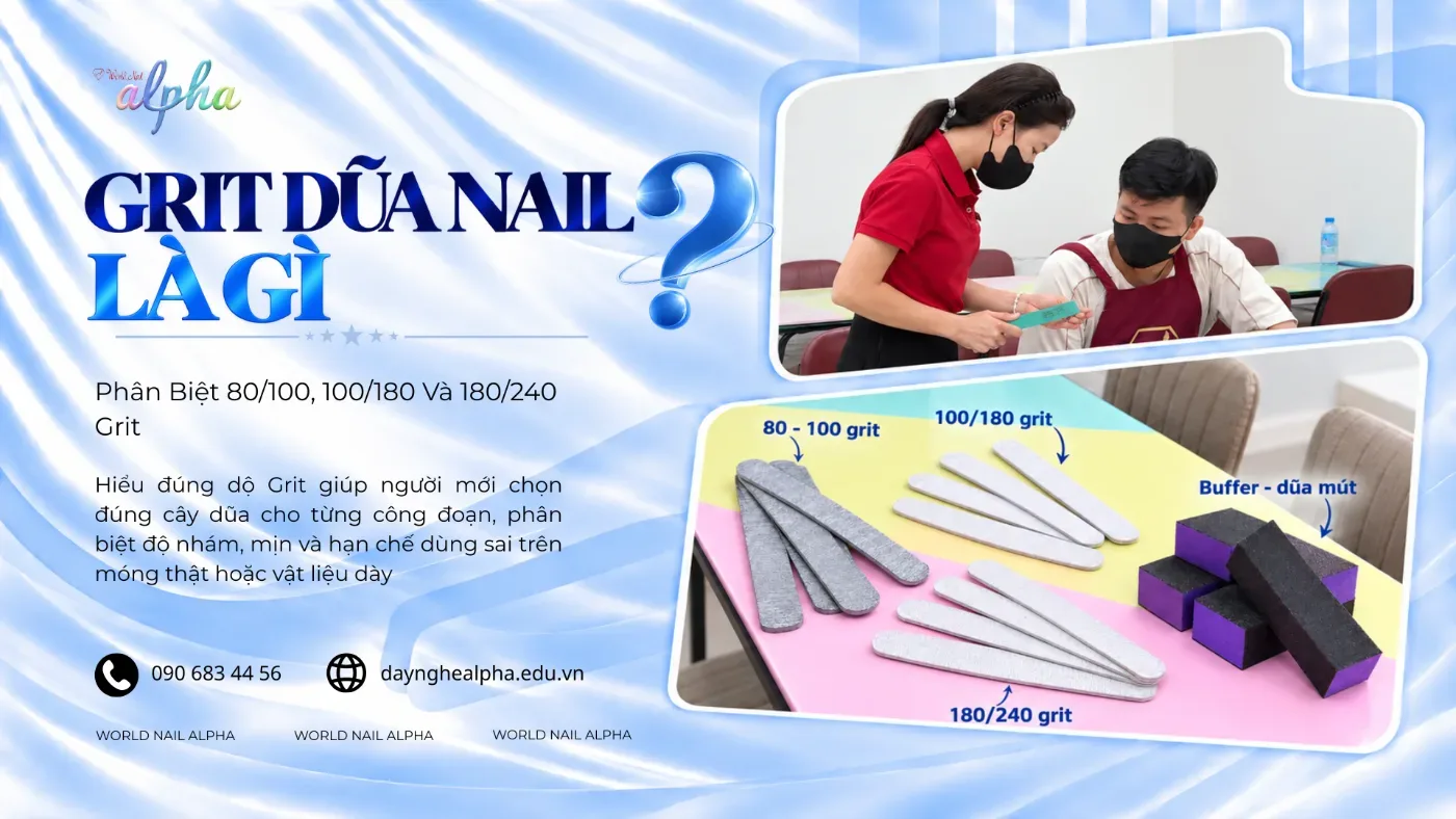 Grit Dũa Nail Là Gì? Phân Biệt 80/100, 100/180 Và 180/240 Grit